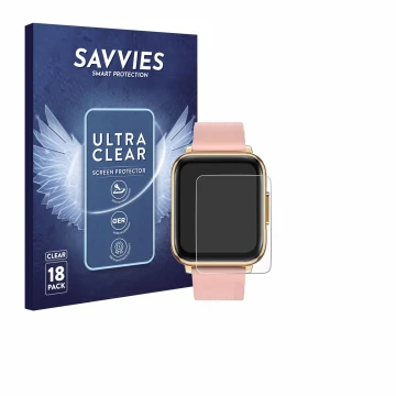 Face avant d’un emballage produit avec le logo de la marque Savvies. À côté, l’appareil FMK IP68 1.7