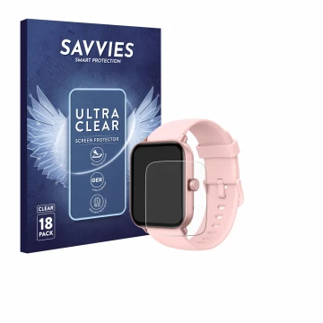 Face avant d’un emballage produit avec le logo de la marque Savvies. À côté, l’appareil Toobur IDW19 1.8