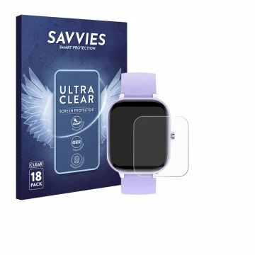 Face avant d’un emballage produit avec le logo de la marque Savvies. À côté, l’appareil Hengto H39 Plus 1.4