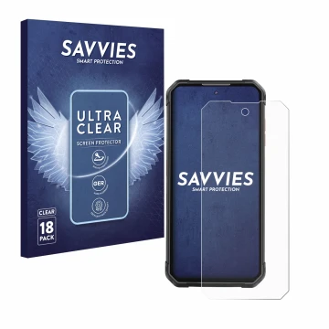 Face avant d’un emballage produit avec le logo de la marque Savvies. À côté, l’appareil iiiF150 B2 Pro est représenté avec la 