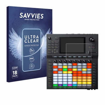Face avant d’un emballage produit avec le logo de la marque Savvies. À côté, l’appareil Akai Force est représenté avec la prot