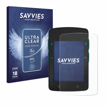 Face avant d’un emballage produit avec le logo de la marque Savvies. À côté, l’appareil TwoNav Roc est représenté avec la prot