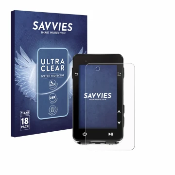 Face avant d’un emballage produit avec le logo de la marque Savvies. À côté, l’appareil iGPSPORT igs630s est représenté avec l