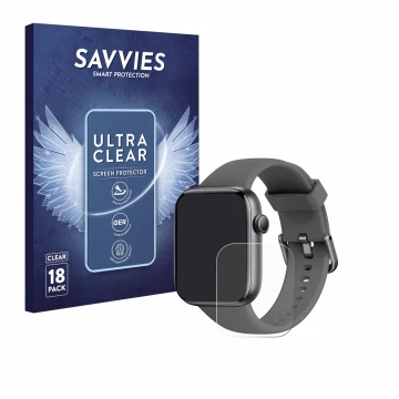 Face avant d’un emballage produit avec le logo de la marque Savvies. À côté, l’appareil AcclaFit P5 1.85