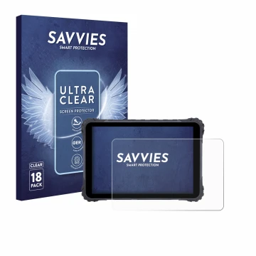 Face avant d’un emballage produit avec le logo de la marque Savvies. À côté, l’appareil Topicon MDT865 est représenté avec la 
