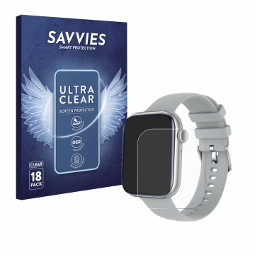 Face avant d’un emballage produit avec le logo de la marque Savvies. À côté, l’appareil AMZSA szary 2.01