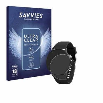 Face avant d’un emballage produit avec le logo de la marque Savvies. À côté, l’appareil Reflex Active Series 22 est représenté