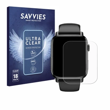 Face avant d’un emballage produit avec le logo de la marque Savvies. À côté, l’appareil Naixues G59 1.83