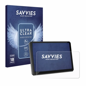 Face avant d’un emballage produit avec le logo de la marque Savvies. À côté, l’appareil Carpuride W502BS 5