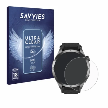Face avant d’un emballage produit avec le logo de la marque Savvies. À côté, l’appareil Knauermann Pro 3 Fan Edition 2025 (ron