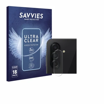 Face avant d’un emballage produit avec le logo de la marque Savvies. À côté, l’appareil Samsung Galaxy A26 5G Enterprise Editi