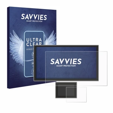 Face avant d’un emballage produit avec le logo de la marque Savvies. À côté, l’appareil Icom IC-7760 est représenté avec la pr