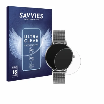 Face avant d’un emballage produit avec le logo de la marque Savvies. À côté, l’appareil Pireware Amory 5 est représenté avec l