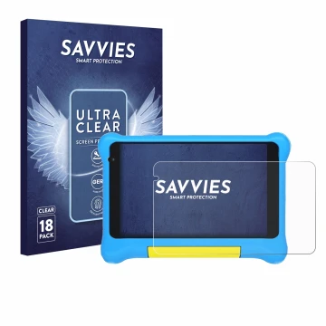 Face avant d’un emballage produit avec le logo de la marque Savvies. À côté, l’appareil Yicty YTYTK707 est représenté avec la 