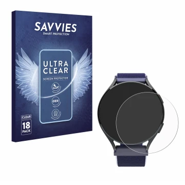 Face avant d’un emballage produit avec le logo de la marque Savvies. À côté, l’appareil Patronus Notfalluhr (41.5 mm) est repr