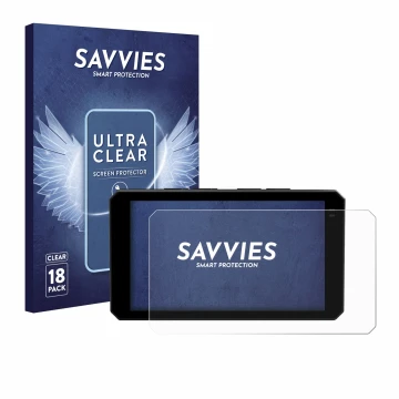 Face avant d’un emballage produit avec le logo de la marque Savvies. À côté, l’appareil Chigee AIO-6 LTE 4G est représenté ave