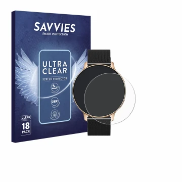 Face avant d’un emballage produit avec le logo de la marque Savvies. À côté, l’appareil Aimiuvei S53 1.32