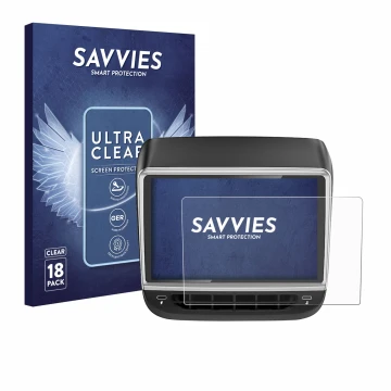 Face avant d’un emballage produit avec le logo de la marque Savvies. À côté, l’appareil Tlyard T10 est représenté avec la prot