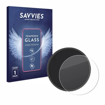Face avant d’un emballage produit avec le logo de la marque Savvies. À côté, l’appareil Beeline Moto est représenté avec la pr