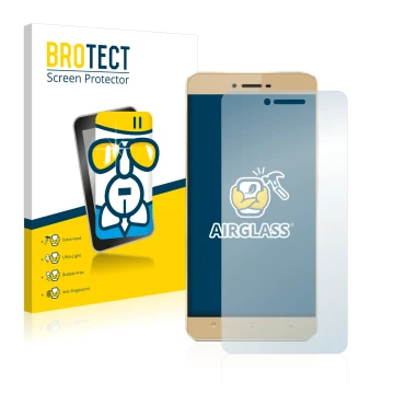 Face avant d’un emballage produit avec le logo de la marque BROTECT. À côté, l’appareil Allview X3 Soul est représenté avec la