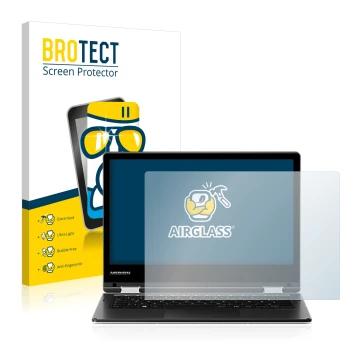 Face avant d’un emballage produit avec le logo de la marque BROTECT. À côté, l’appareil MEDION Akoya E2215T (MD 60256) est rep
