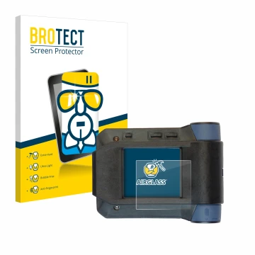 Face avant d’un emballage produit avec le logo de la marque BROTECT. À côté, l’appareil Swissphone s.Quad X15 est représenté a