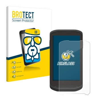 Face avant d’un emballage produit avec le logo de la marque BROTECT. À côté, l’appareil Zebra TC25 est représenté avec la prot