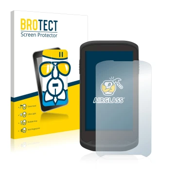 Face avant d’un emballage produit avec le logo de la marque BROTECT. À côté, l’appareil Zebra TC20 Touch est représenté avec l
