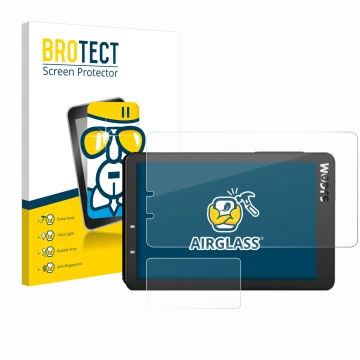 Face avant d’un emballage produit avec le logo de la marque BROTECT. À côté, l’appareil SJCAM SJ8 Pro est représenté avec la p