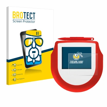 Face avant d’un emballage produit avec le logo de la marque BROTECT. À côté, l’appareil Signotec Signature Pad Omega NFC est r