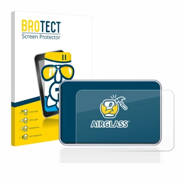 Face avant d’un emballage produit avec le logo de la marque BROTECT. À côté, l’appareil Tandem diabetes care t:slim X2 Insulin