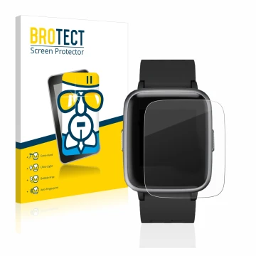 Face avant d’un emballage produit avec le logo de la marque BROTECT. À côté, l’appareil Letsfit Fitness Tracker 1.3