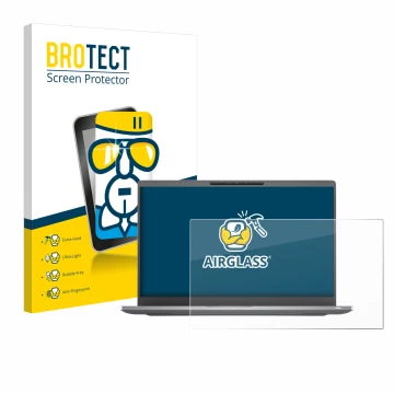 Face avant d’un emballage produit avec le logo de la marque BROTECT. À côté, l’appareil Dell Latitude 7400 Non-Touch est repré