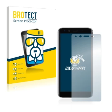 Face avant d’un emballage produit avec le logo de la marque BROTECT. À côté, l’appareil Emporia Smart 3 mini est représenté av