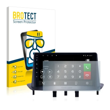 Face avant d’un emballage produit avec le logo de la marque BROTECT. À côté, l’appareil Pioneer AVH-Z5200DAB est représenté av