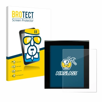 Face avant d’un emballage produit avec le logo de la marque BROTECT. À côté, l’appareil Renault Megane 4 2020 Multimedia Easy 