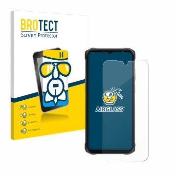 Face avant d’un emballage produit avec le logo de la marque BROTECT. À côté, l’appareil Ulefone Armor 12 est représenté avec l