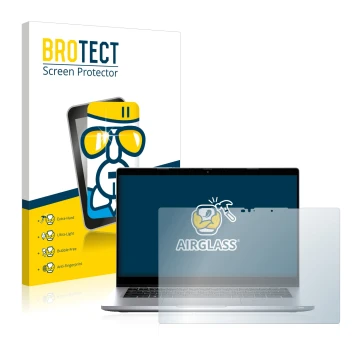 Face avant d’un emballage produit avec le logo de la marque BROTECT. À côté, l’appareil Dell Latitude 5320 Non-Touch est repré