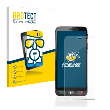 Face avant d’un emballage produit avec le logo de la marque BROTECT. À côté, l’appareil Brondi Amico S Nero est représenté ave