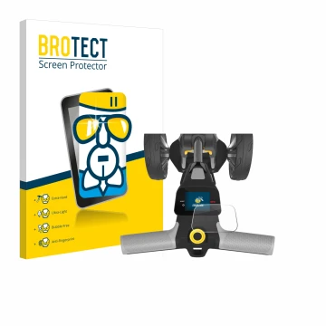 Face avant d’un emballage produit avec le logo de la marque BROTECT. À côté, l’appareil PowaKaddy CT6 GPS est représenté avec 