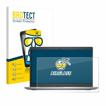 Face avant d’un emballage produit avec le logo de la marque BROTECT. À côté, l’appareil Dell Latitude 5520 est représenté avec