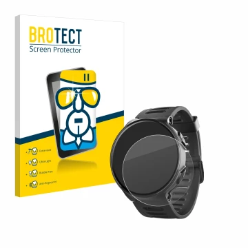 Face avant d’un emballage produit avec le logo de la marque BROTECT. À côté, l’appareil Kiprun 500 est représenté avec la prot