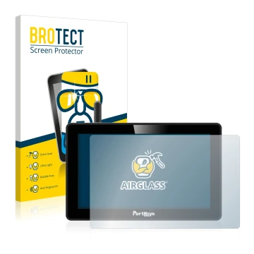 Face avant d’un emballage produit avec le logo de la marque BROTECT. À côté, l’appareil Portkeys BM5 WR est représenté avec la