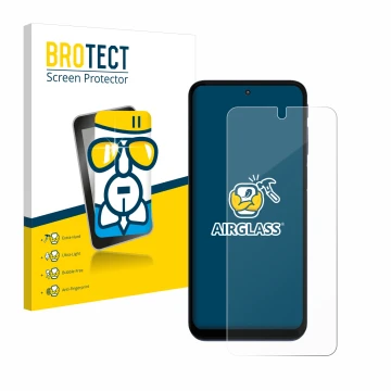 Face avant d’un emballage produit avec le logo de la marque BROTECT. À côté, l’appareil Motorola Moto G41 est représenté avec 