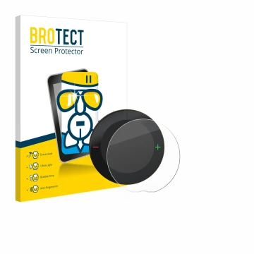 Face avant d’un emballage produit avec le logo de la marque BROTECT. À côté, l’appareil Beeline Velo 2 est représenté avec la 