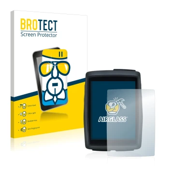 Face avant d’un emballage produit avec le logo de la marque BROTECT. À côté, l’appareil Sigma BC 14.0 WL est représenté avec l