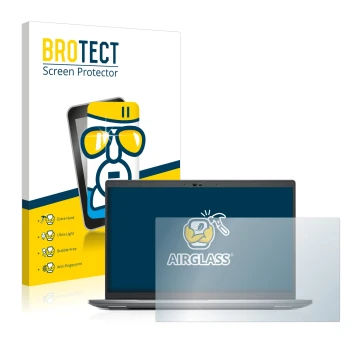 Face avant d’un emballage produit avec le logo de la marque BROTECT. À côté, l’appareil Dell Precision 3570 est représenté ave
