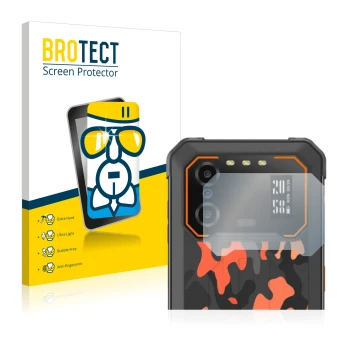 Face avant d’un emballage produit avec le logo de la marque BROTECT. À côté, l’appareil iiiF150 B1 Pro (Caméra UNIQUEMENT) est