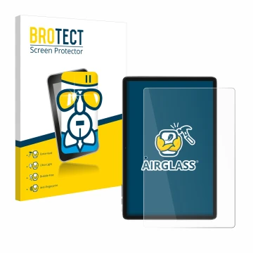 Face avant d’un emballage produit avec le logo de la marque BROTECT. À côté, l’appareil Blackview Tab 7 WiFi est représenté av