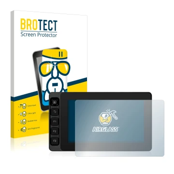 Face avant d’un emballage produit avec le logo de la marque BROTECT. À côté, l’appareil SmallHD Ultra 5 est représenté avec la